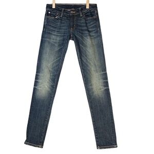 Ralph Lauren Denim & Supply Dark Wash Whisker Skinny Portsmouth Low Rise 28/32